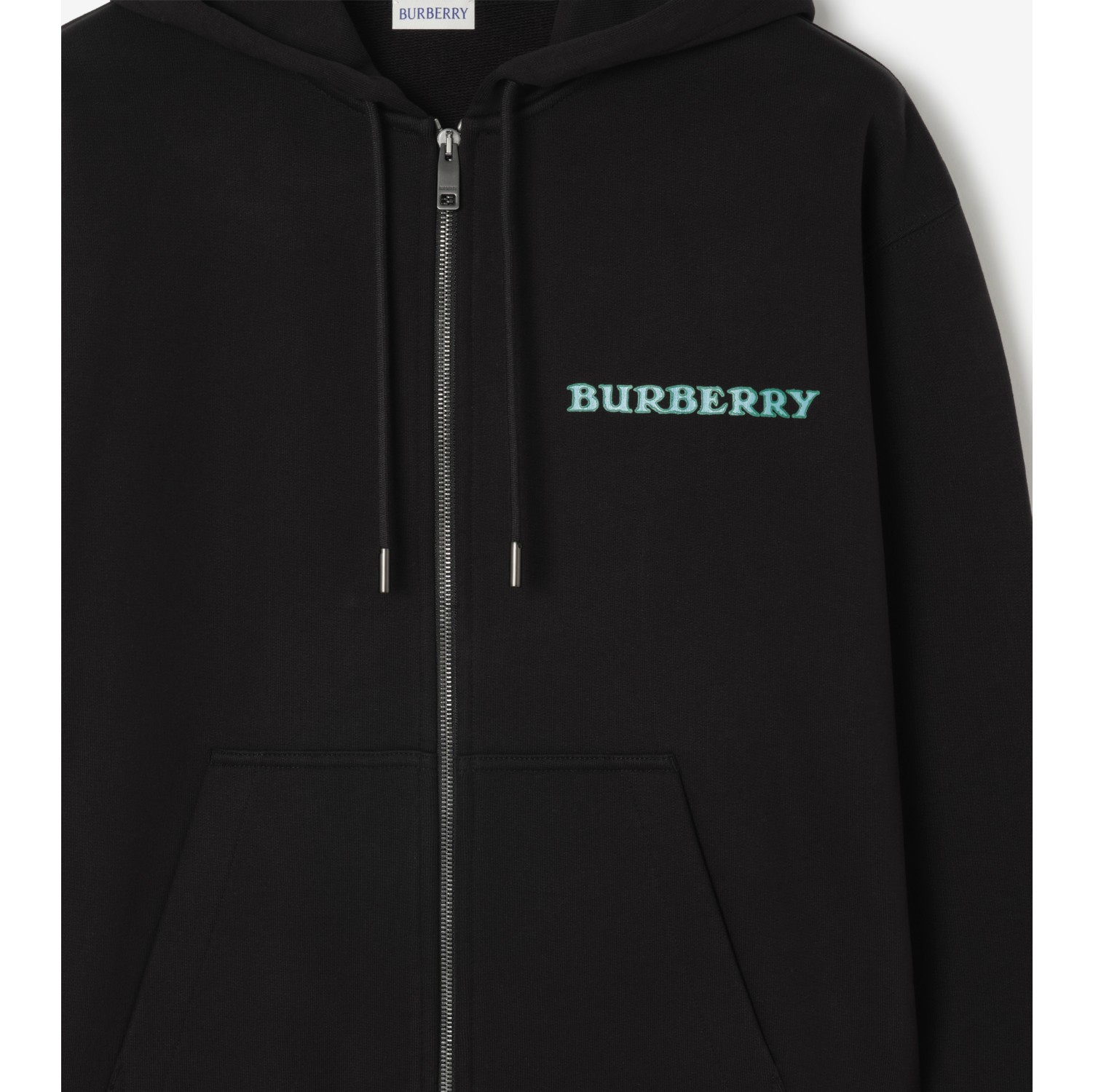 Heritage Logo Cotton Zip Hoodie