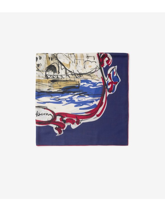 Tower Bridge Cashmere Silk Scarf
