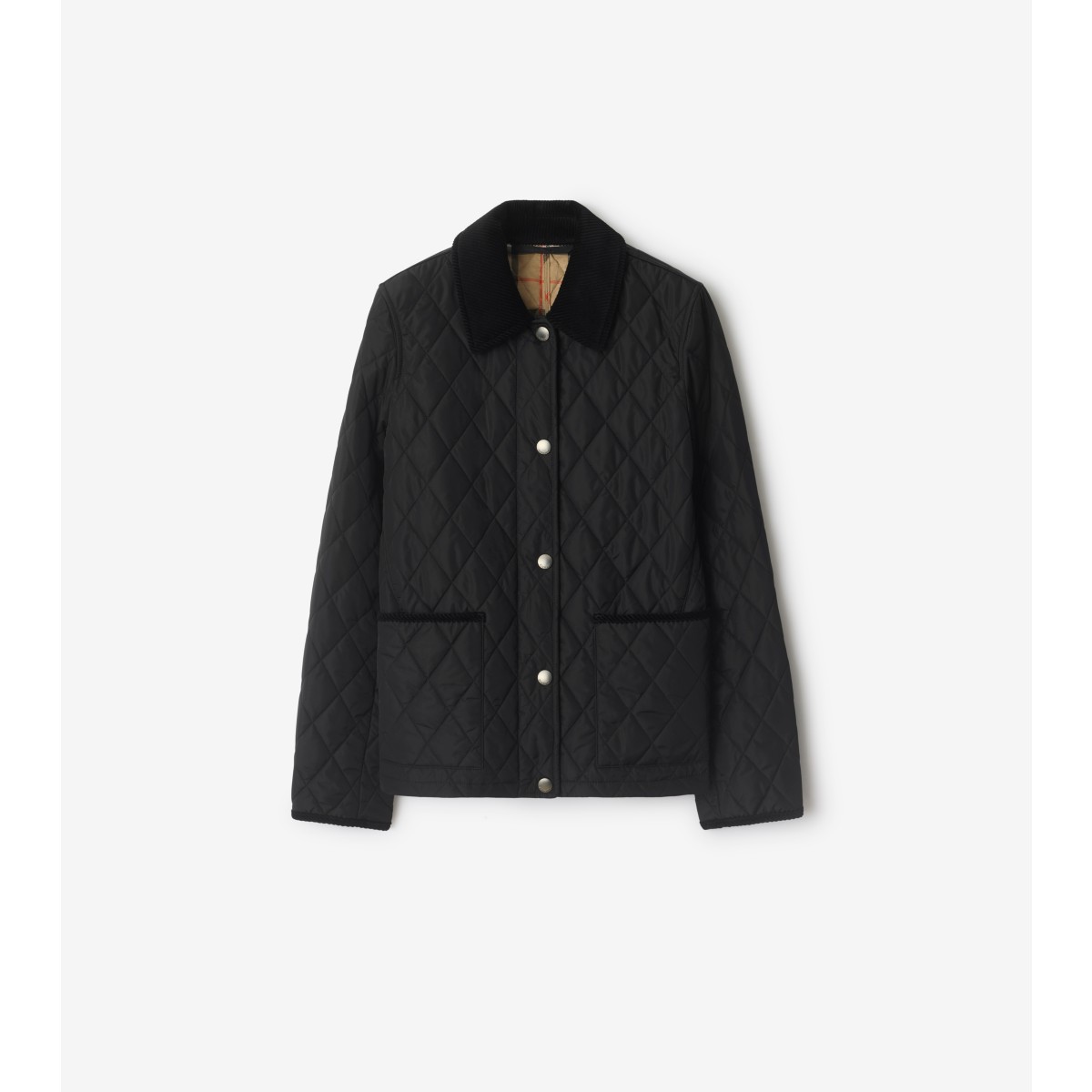  Check Quilted Nylon Jacket
