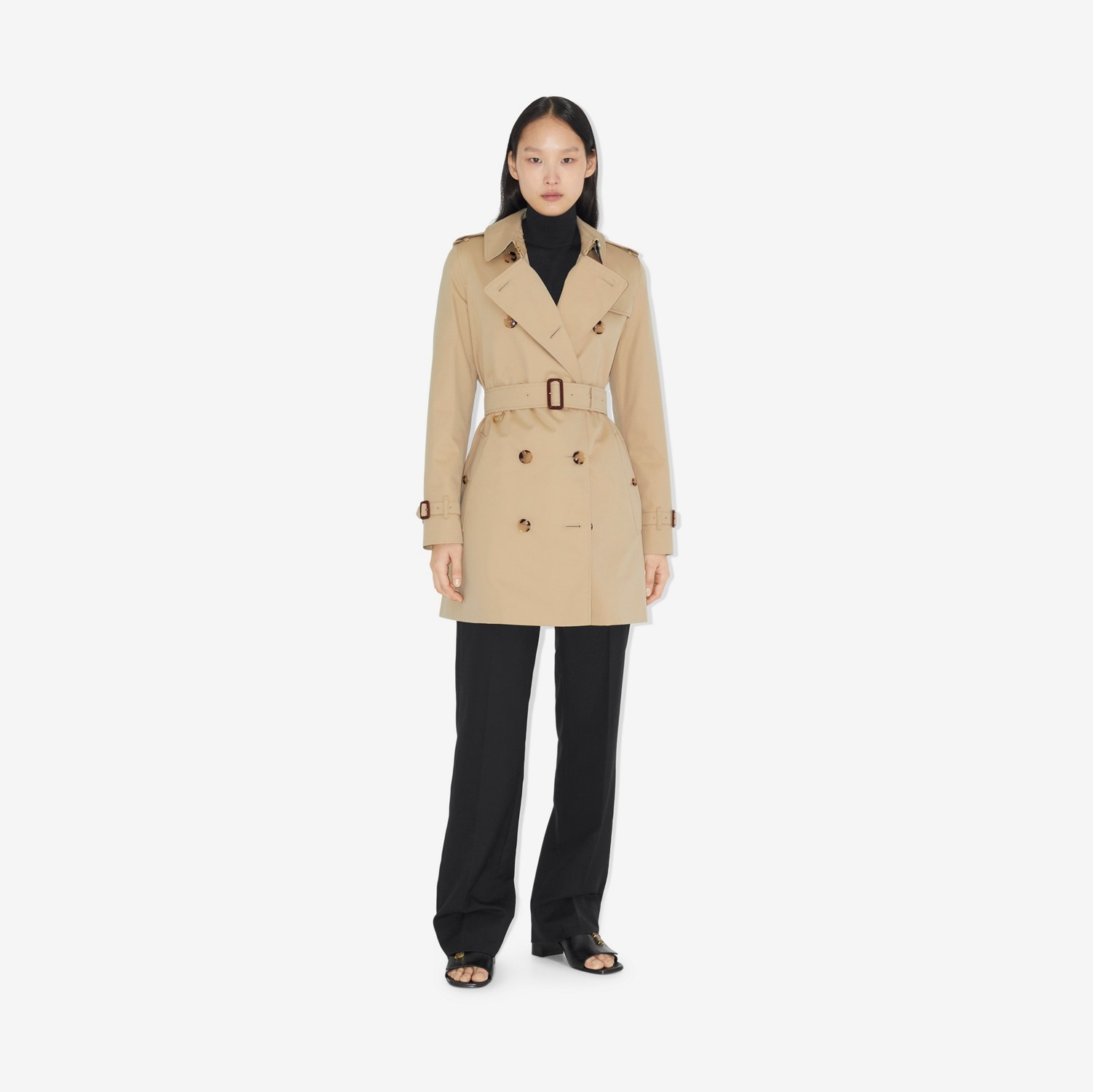 Trench Heritage Kensington (Miele) - Donna | Sito ufficiale Burberry®
