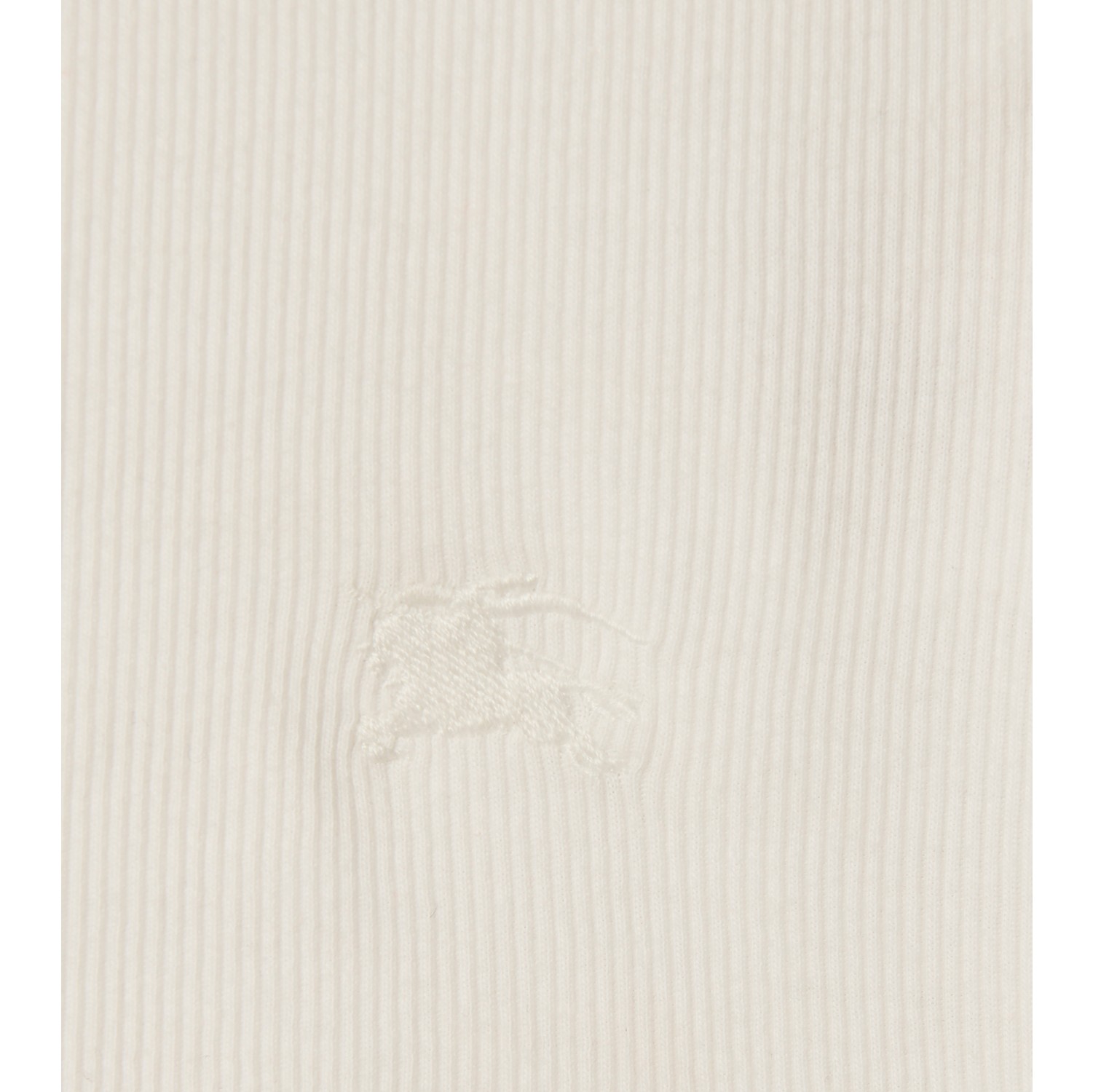 Check Trim Cotton Blend Tank Top in Chalk white - Women | Burberry® Official