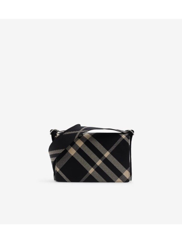 Trench Crossbody Bag in Shadow Men Cotton Gabardine Burberry Official