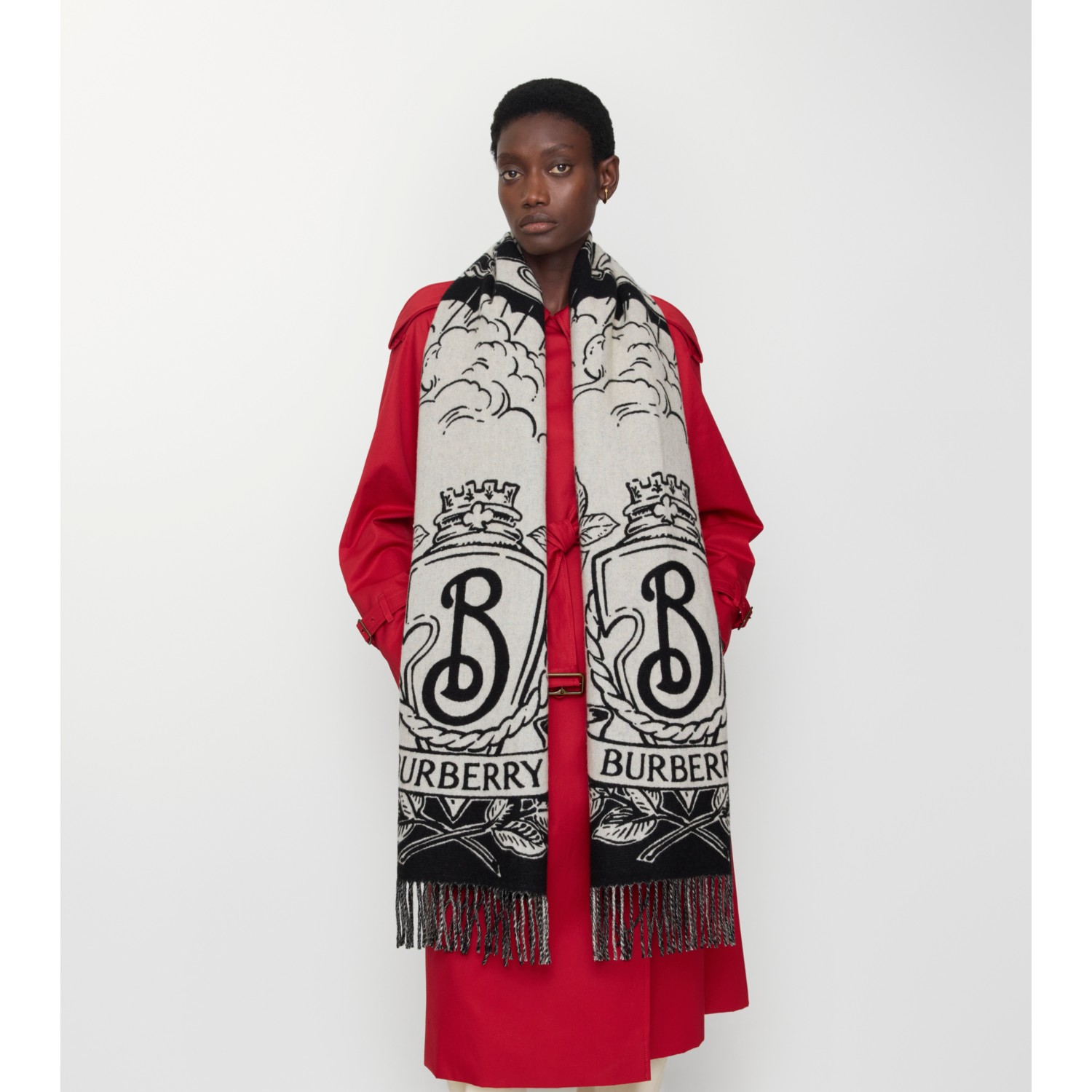 Wide Reversible Stormy Knight Scarf - thumbnail 3