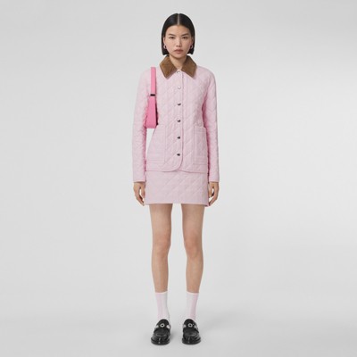 pink cotton mini skirt