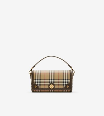 Mini leather and vintage check crossbody bag sale