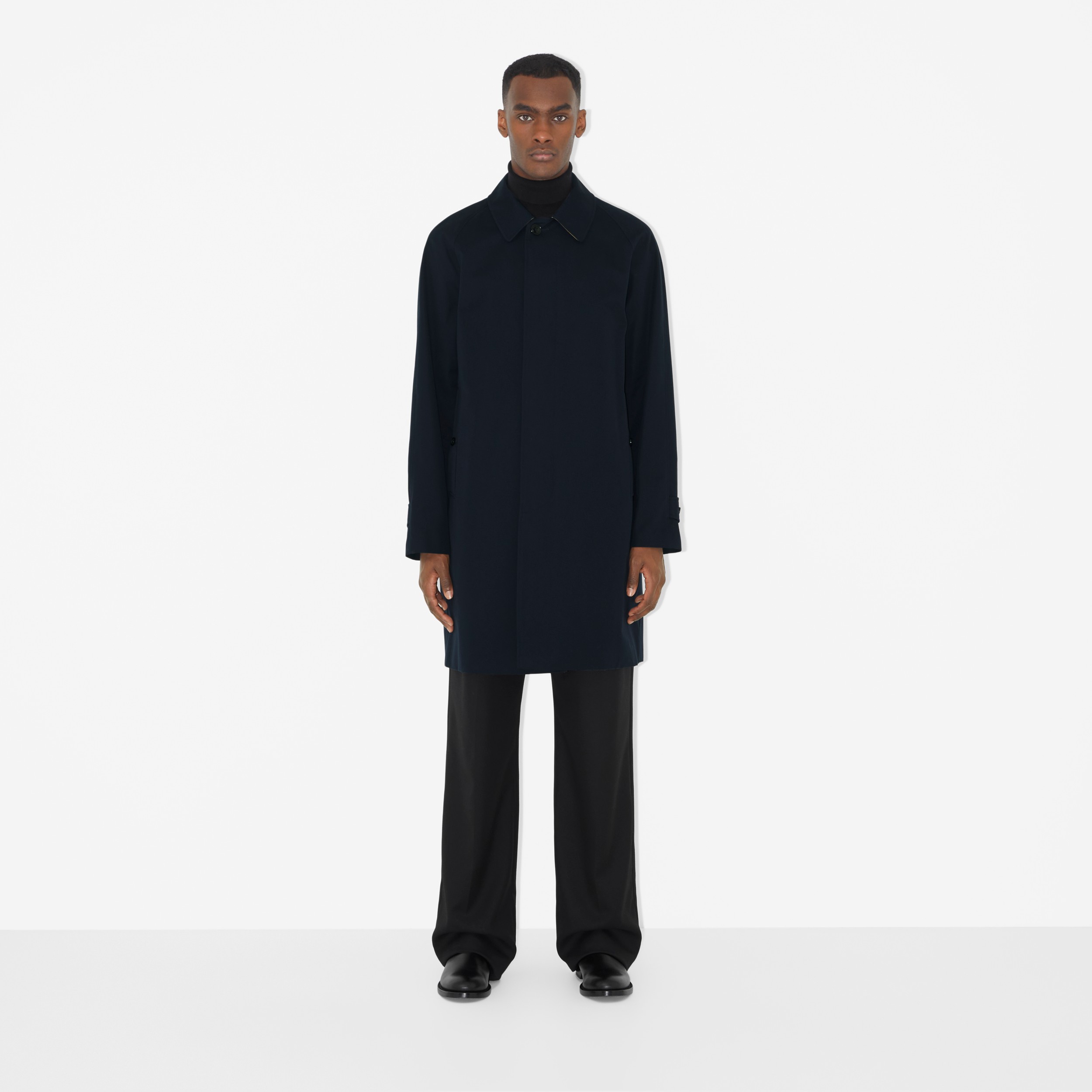 Mid-length Camden Heritage Car Coat in Coal Blue - Men | Burberry® Official - 2