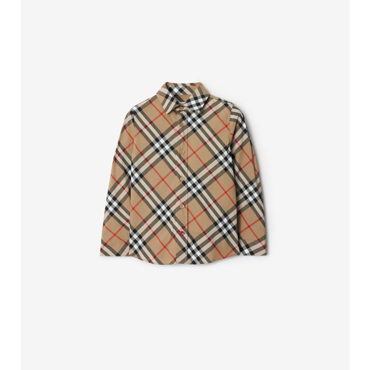 BURBERRY BURBERRY CHILDRENS CHECK COTTON SHIRT 