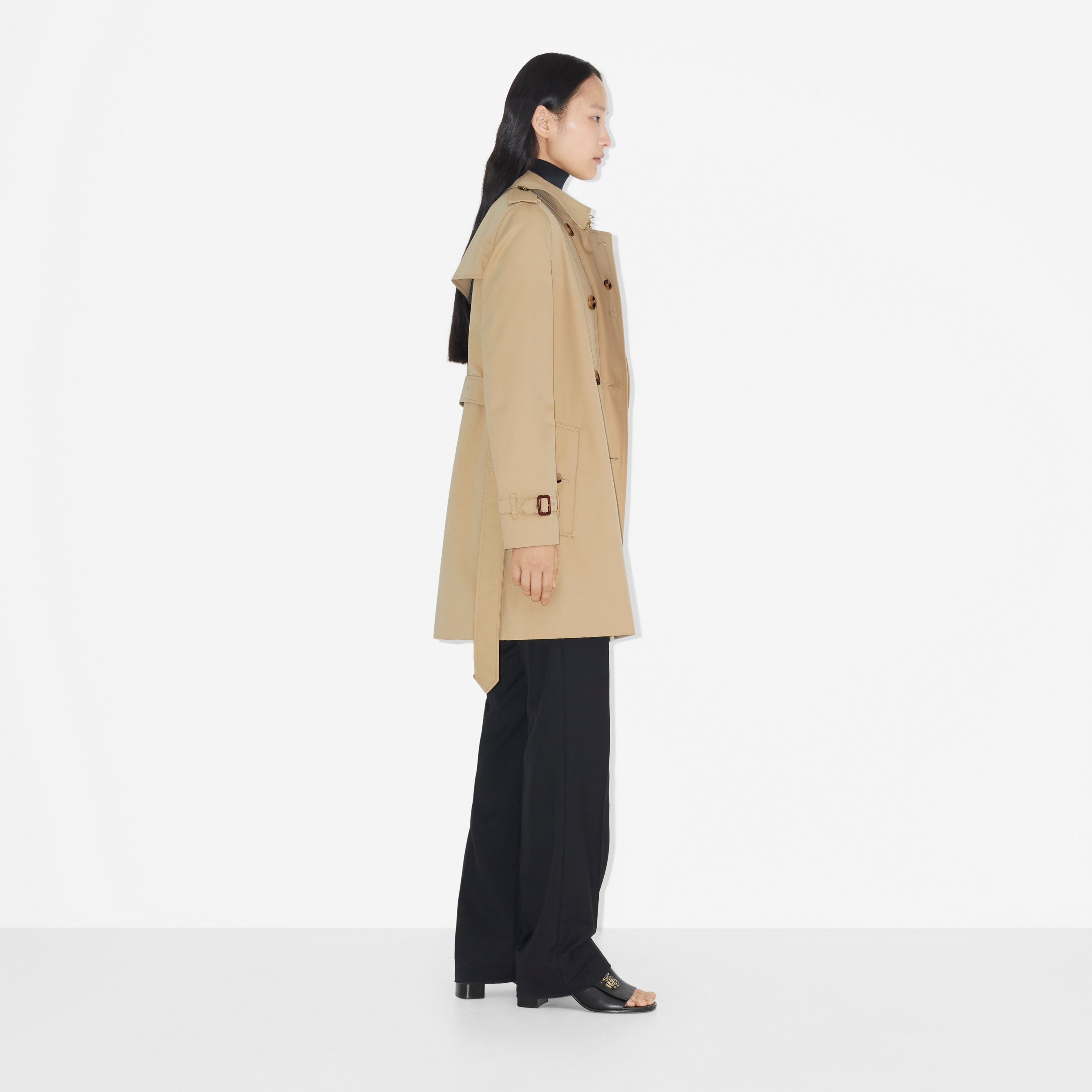 Trench coat Heritage Kensington corto (Miel) - Mujer | Burberry® oficial - 3