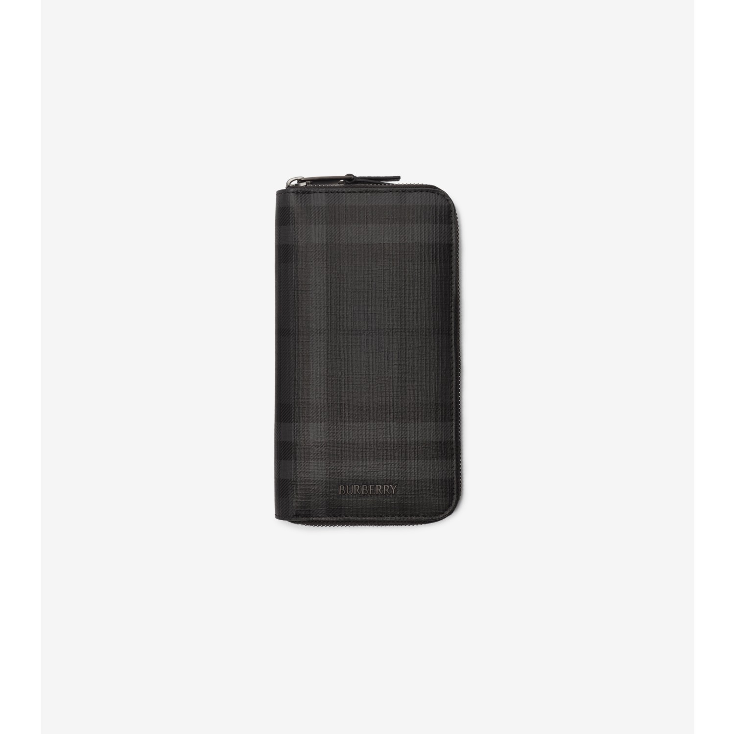 Large City Check Zip Wallet