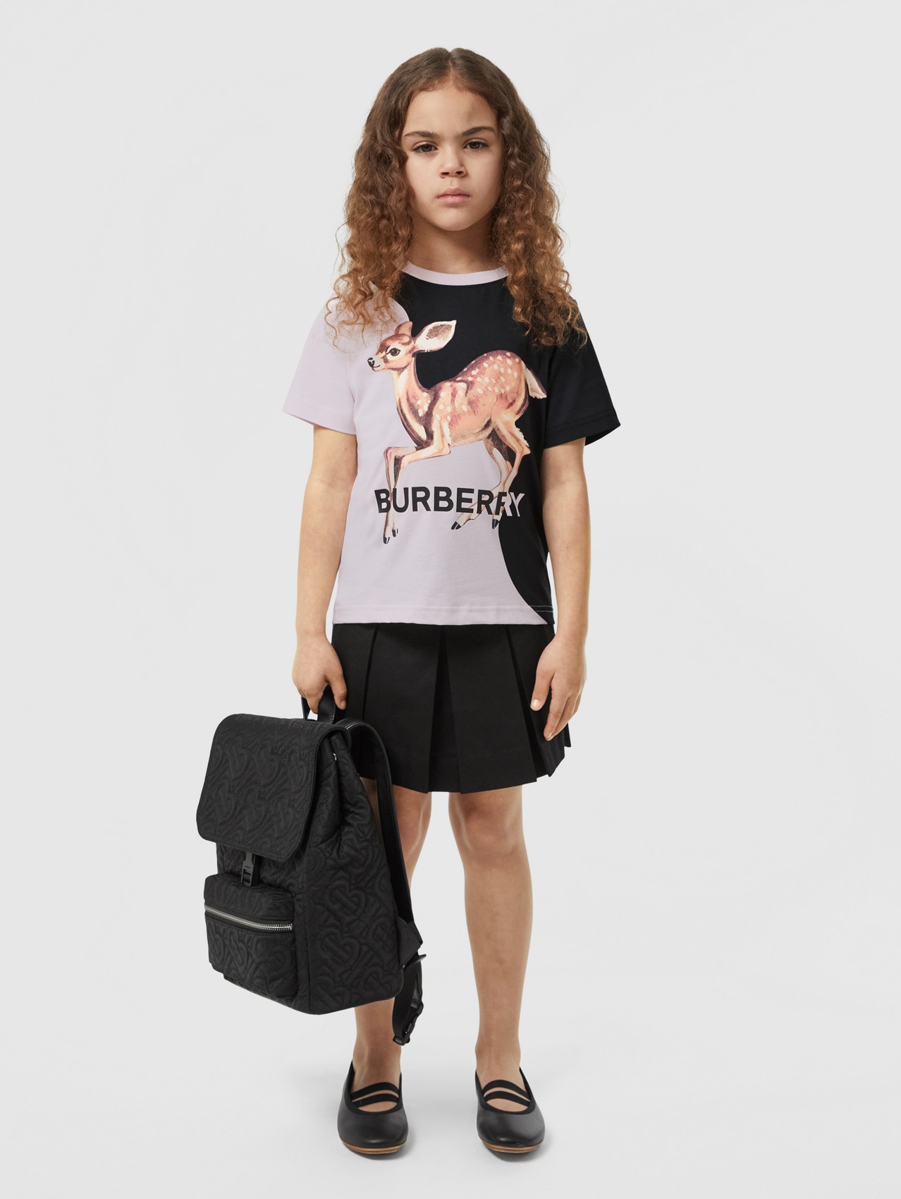 Хлопчатобумажная футболка с коллажным принтом in Розовый Алебастр