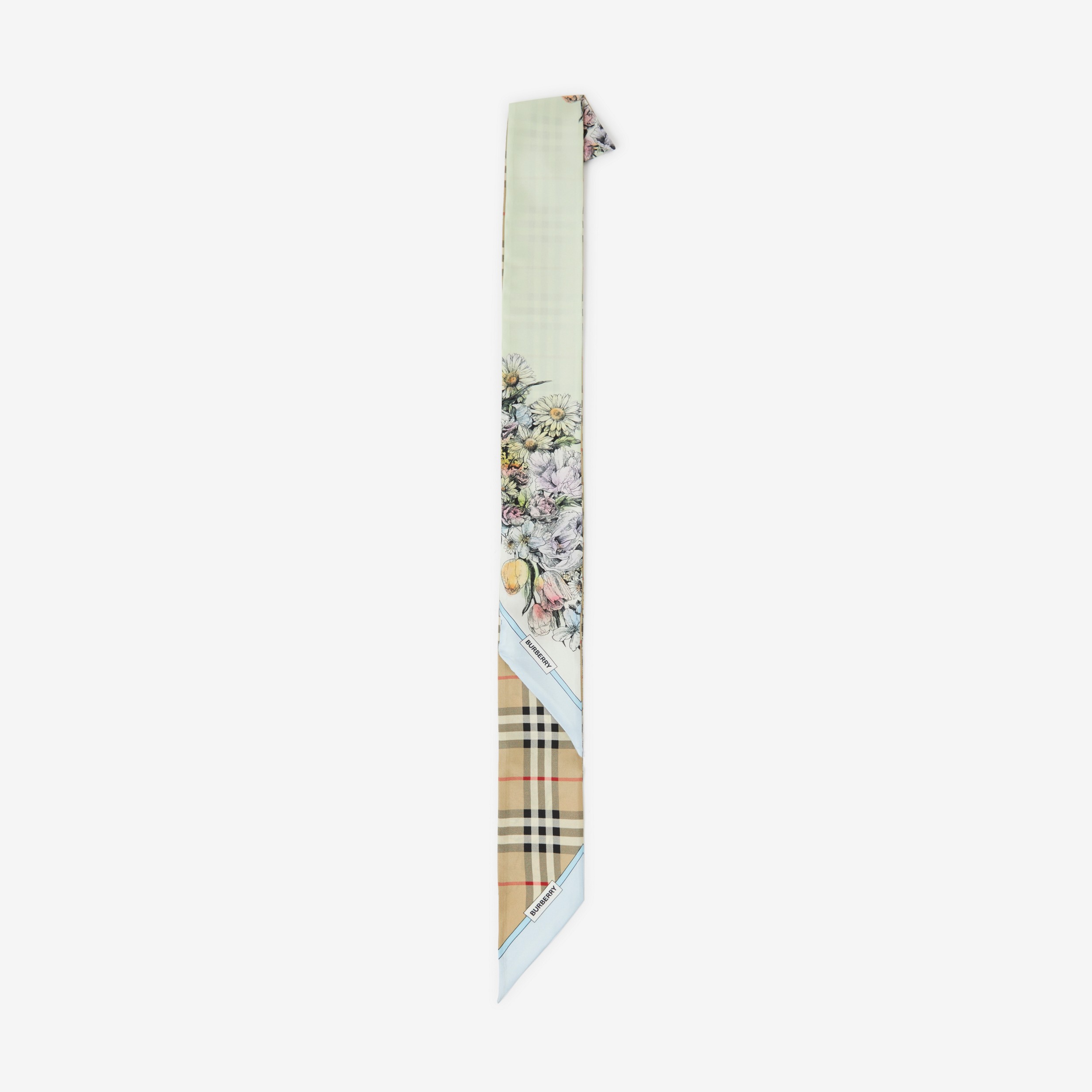 蒙太奇印花窄版丝巾 (多色) | Burberry® 博柏利官网 - 2