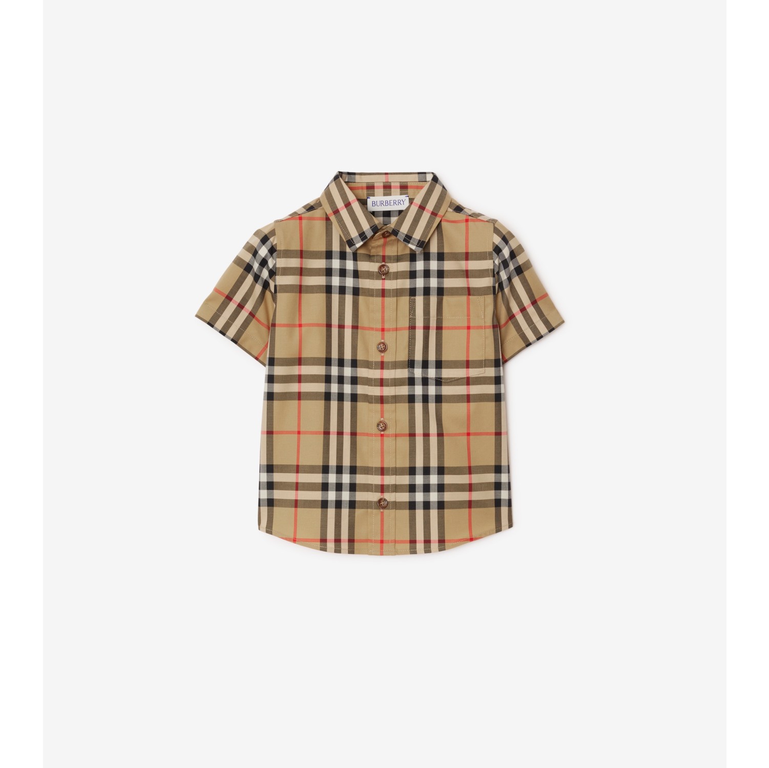 Check Stretch Cotton Shirt