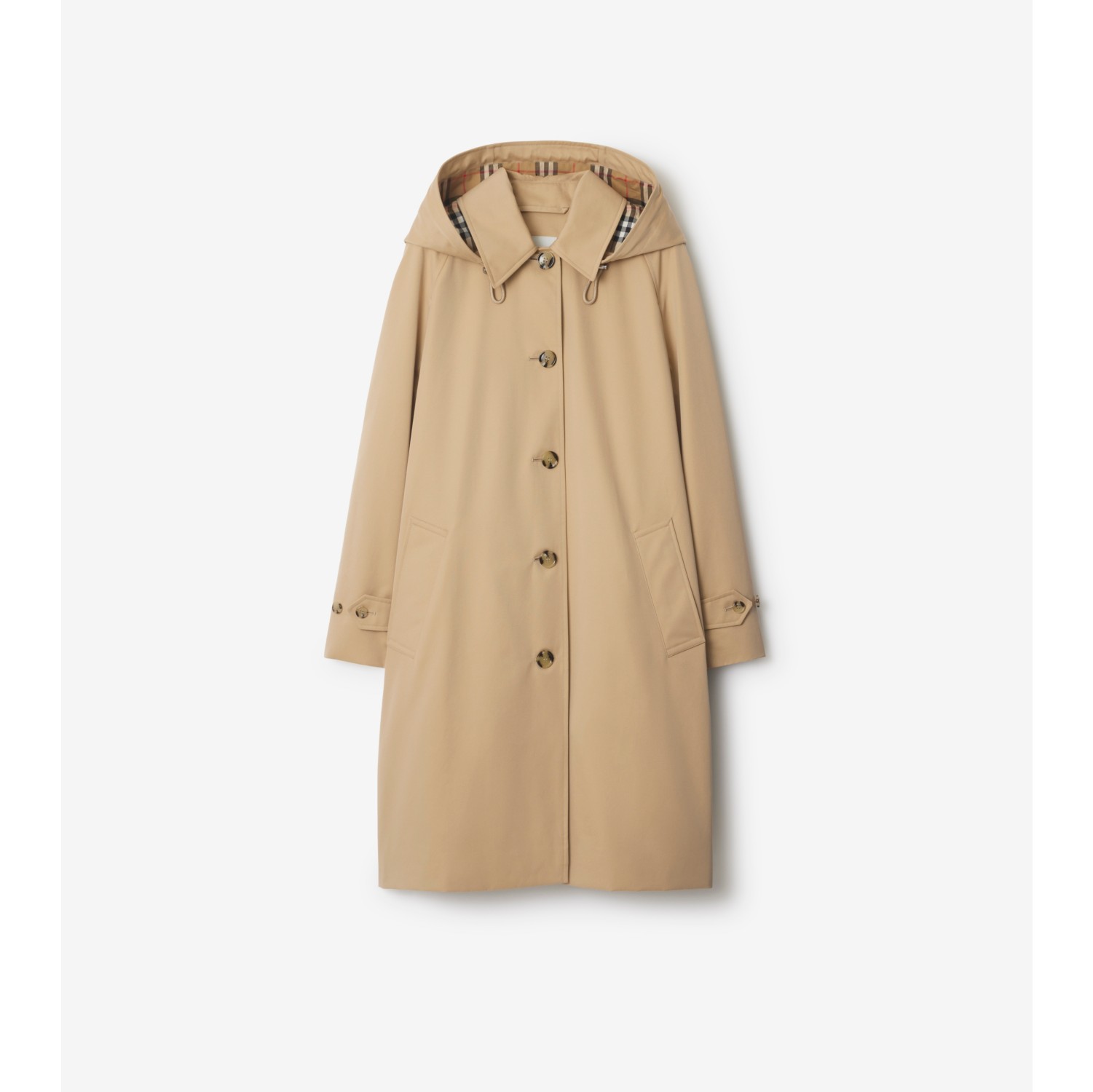 Mid-length Gabardine Car Coat