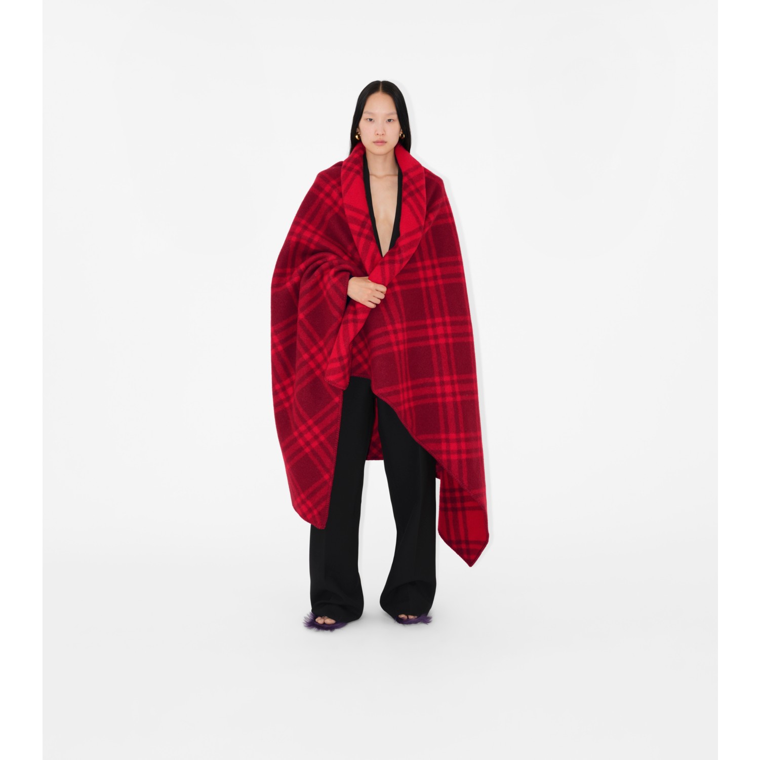 Burberry store blanket cape