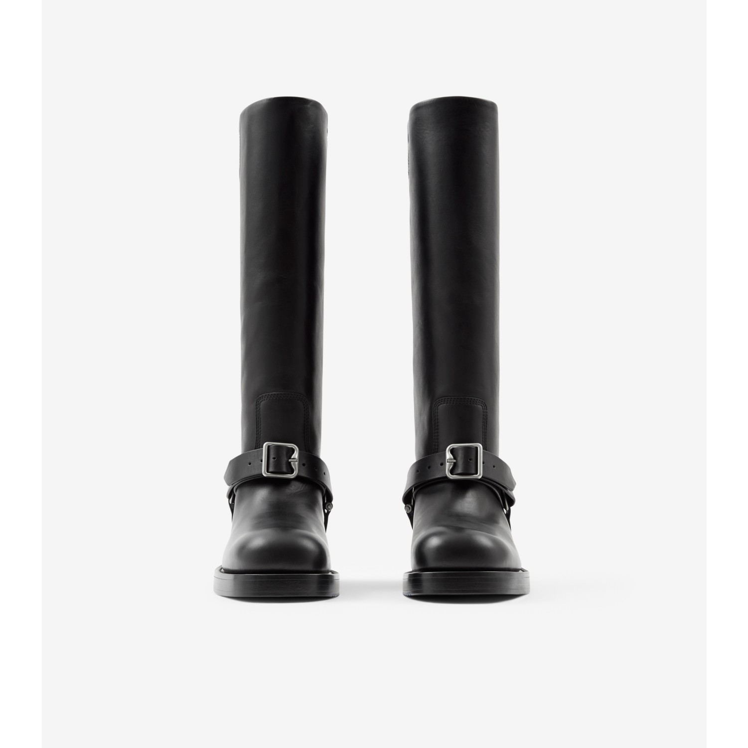 Burberry black store riding boots