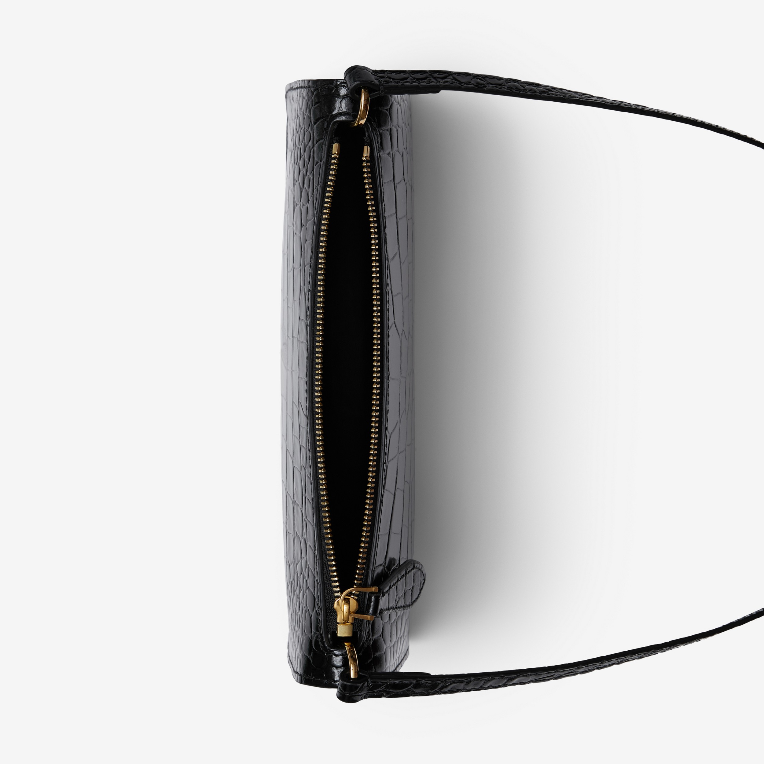 Mini TB Shoulder Pouch in Black - Women | Burberry® Official - 4