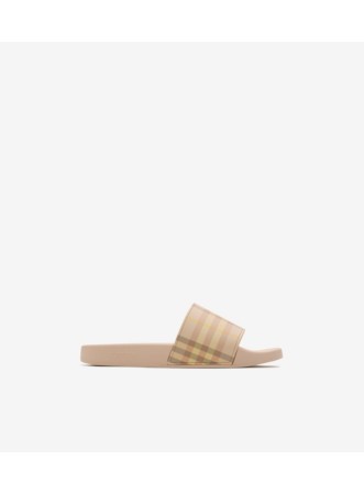 Check Slides in Teacup pink - Women, Technical | Burberry® Official