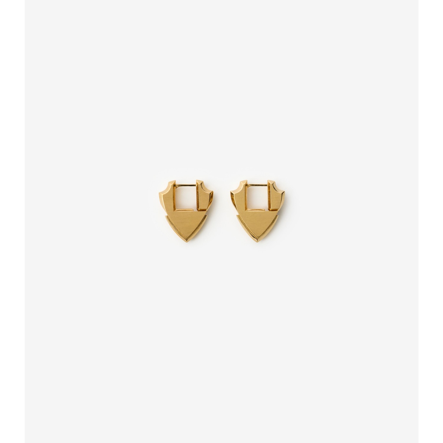 Small Shield Earrings in Gold - Women | Burberry® Official