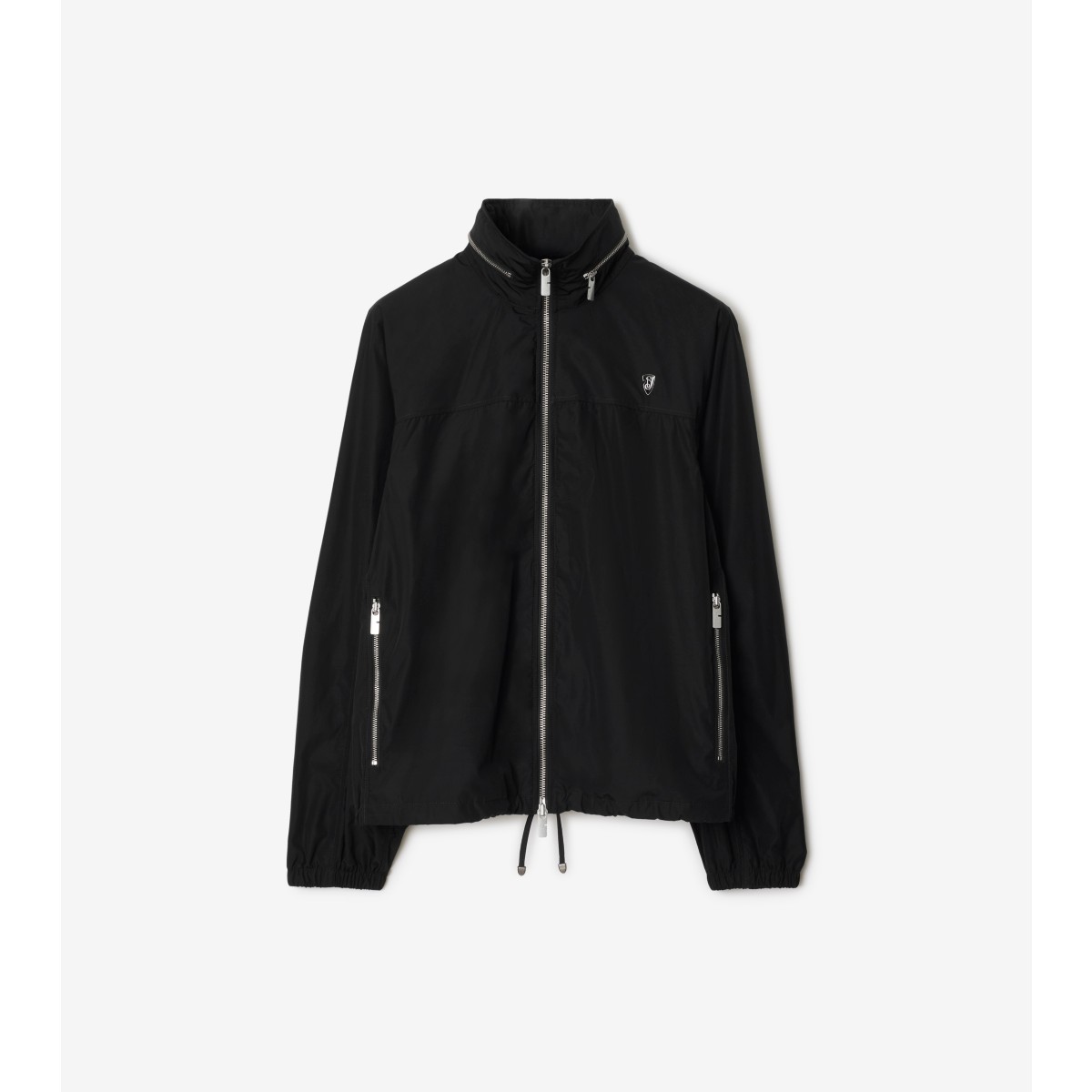Burberry Nylon Cotton Jacket In Black