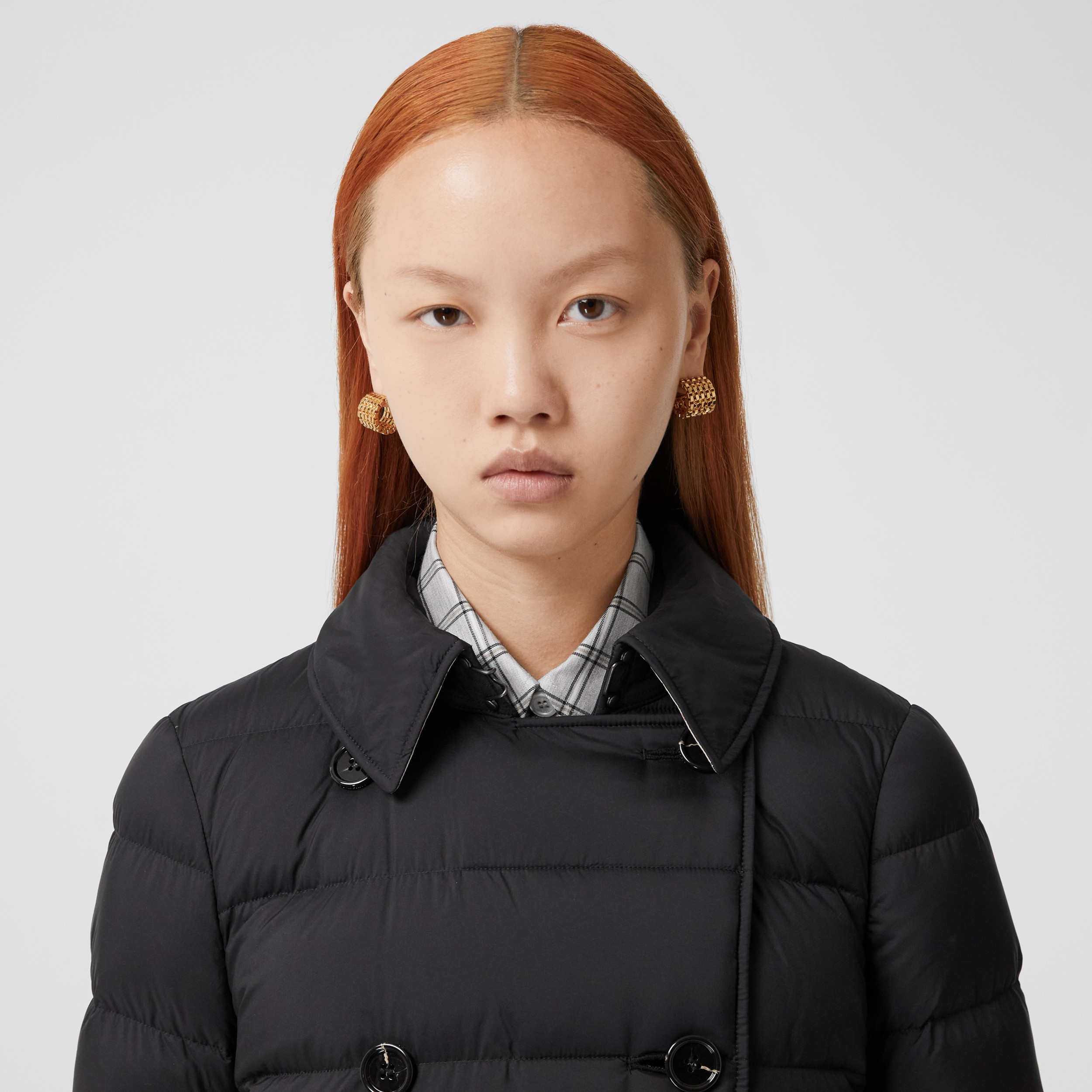 Detachable Hood Down-filled Coat in Black - Women | Burberry United States