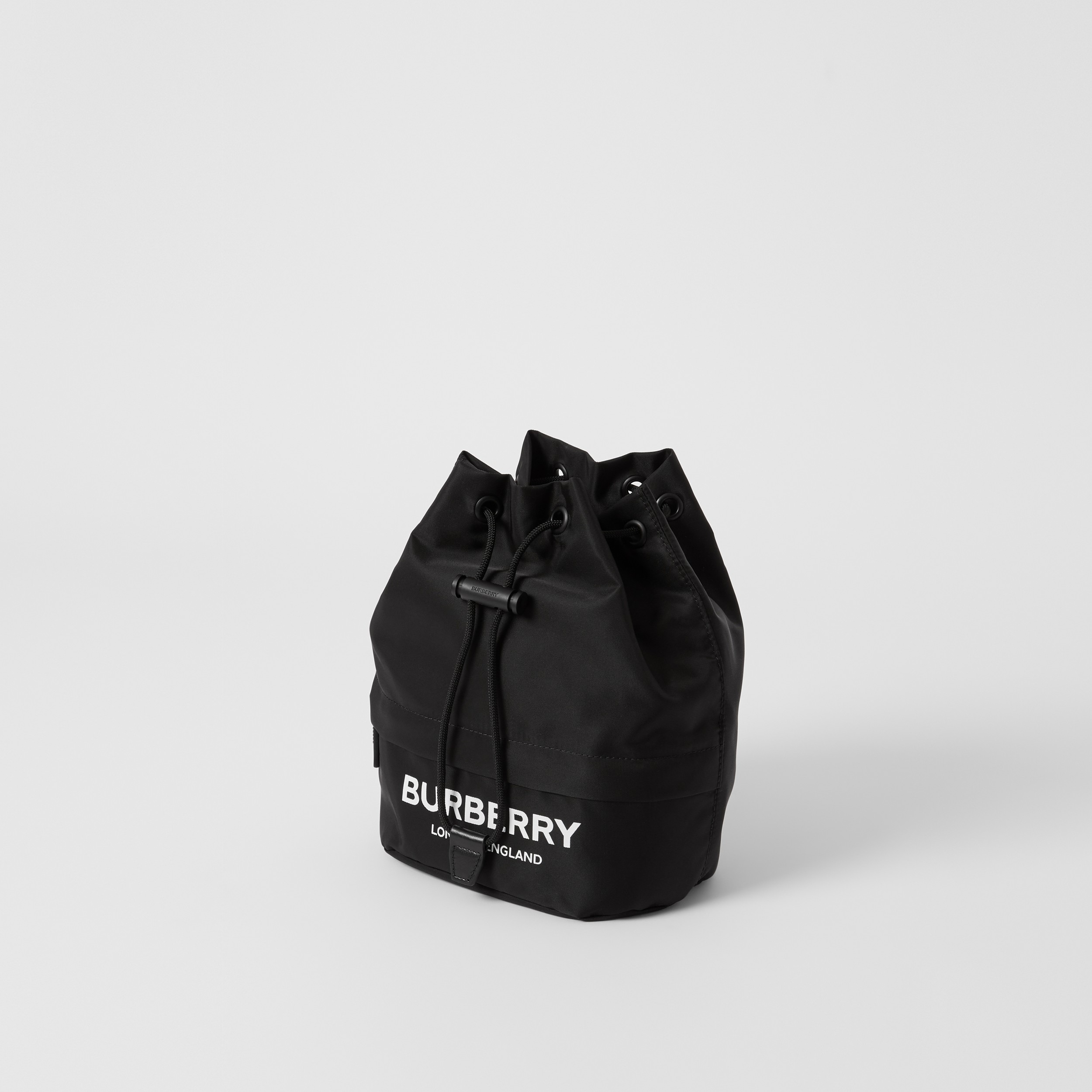 Нейлоновая сумка на завязках с логотипом Burberry (Черный) - Для женщин | Официальный сайт Burberry® - 4