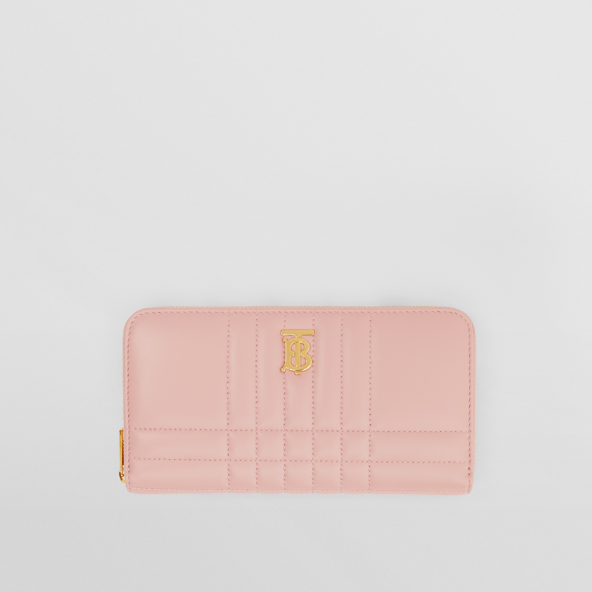 Quilted Leather Lola Ziparound Wallet in Dusky Pink - Women | Burberry®  Official