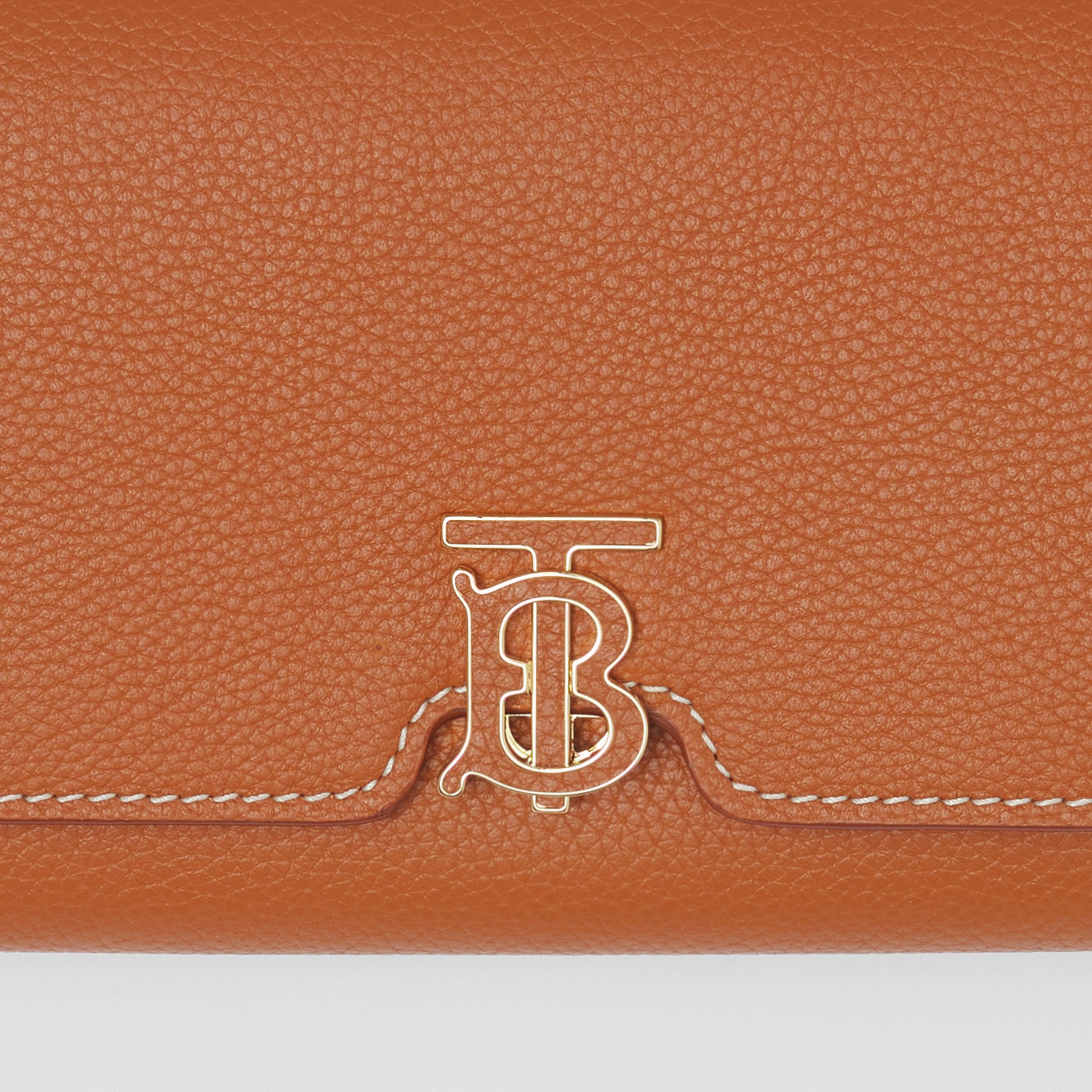 Grainy Leather TB Continental Wallet in Warm Russet Brown - Women | Burberry® Official - 2