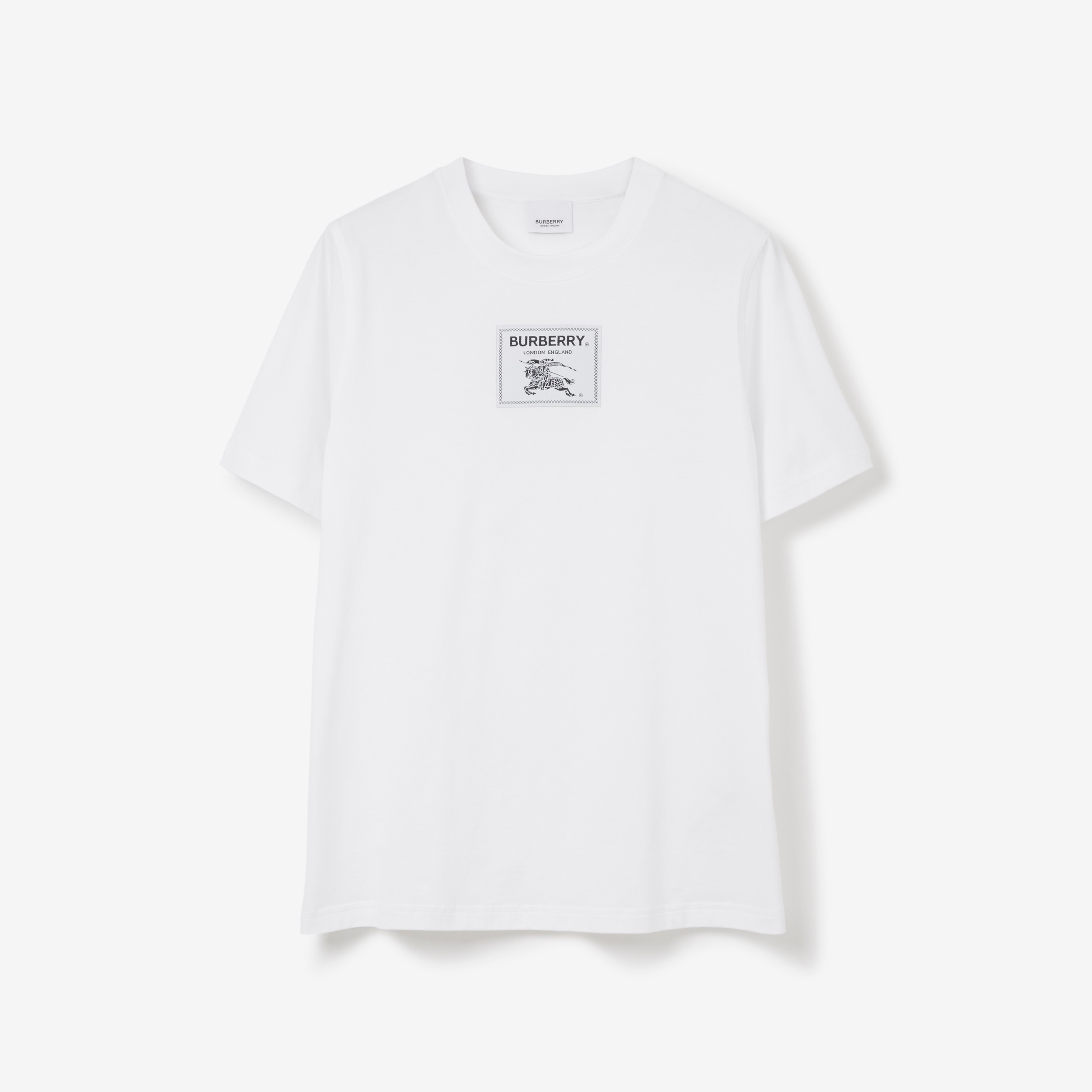 Prorsum Label Cotton T-shirt in White - Women | Burberry® Official