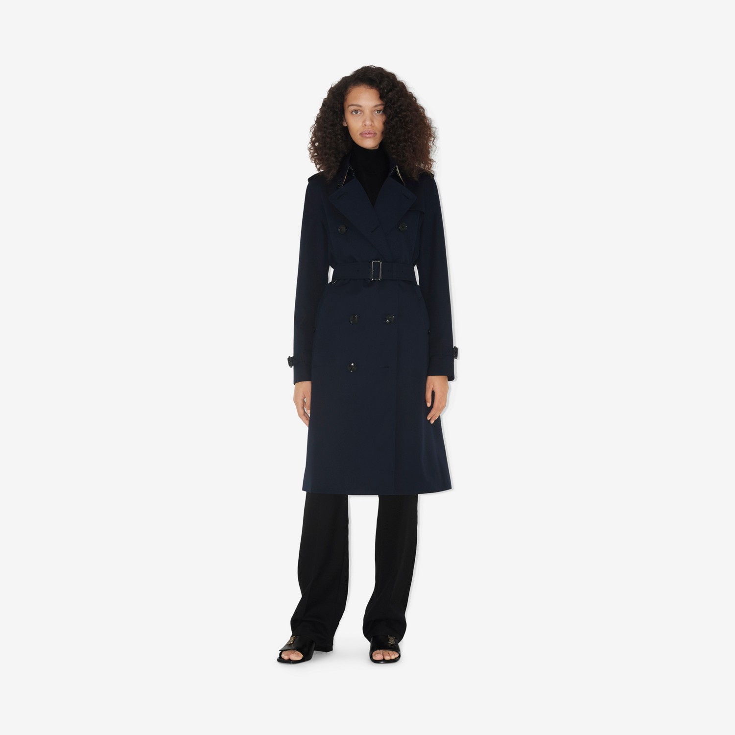 Trench Heritage Kensington (Blu Carbone) - Donna | Sito ufficiale Burberry®