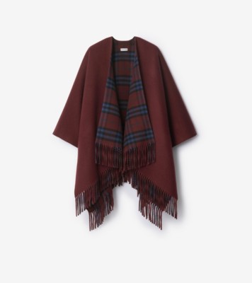 Burberry チェック フリンジ ケープ 三越伊勢丹 | burberry/バーバリー通販 | リバーシブル チェック