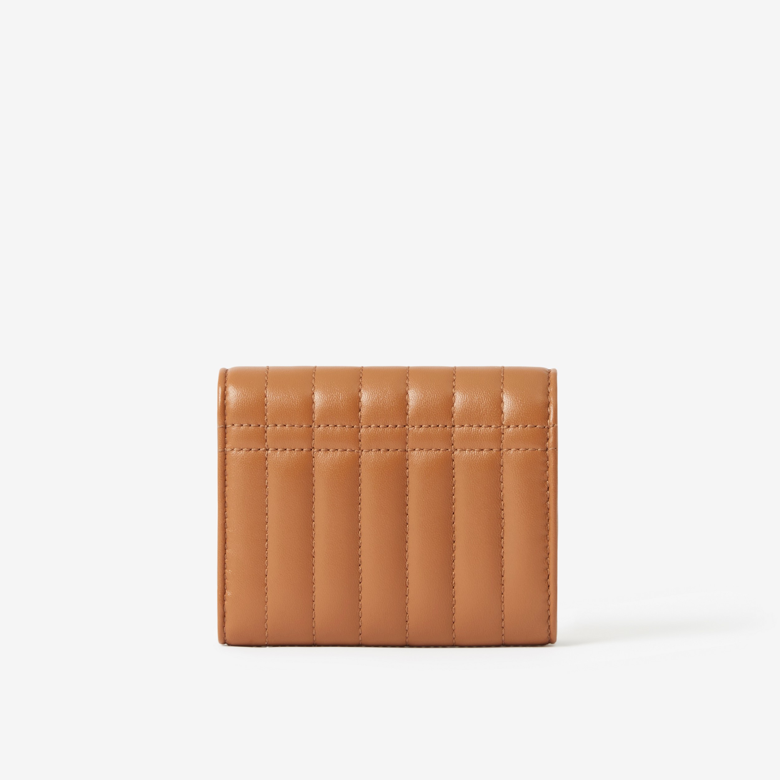 Quilted Leather Small Lola Folding Wallet in Maple Brown - Women | Burberry® Official - 3
