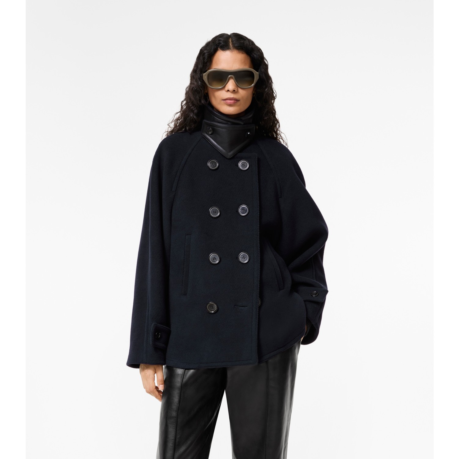 Wool Blend Pea Coat