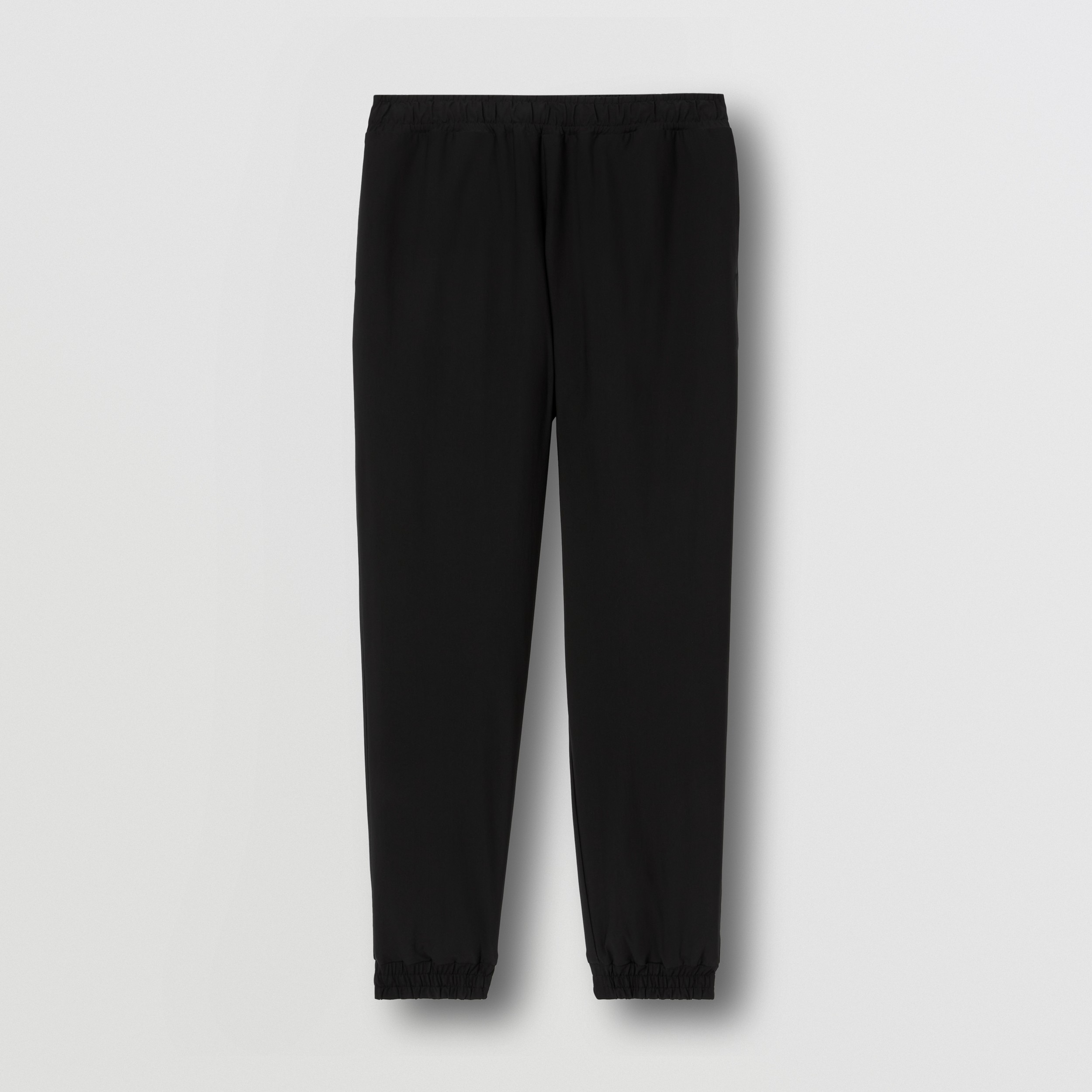 Logo Print Stretch Nylon Trousers in Black - Men | Burberry® Official - 4