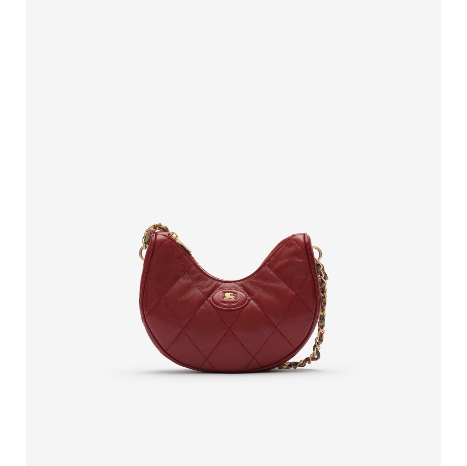 Horseshoe Chain Bag in Ruby red - Women, Leather | Burberry® Official