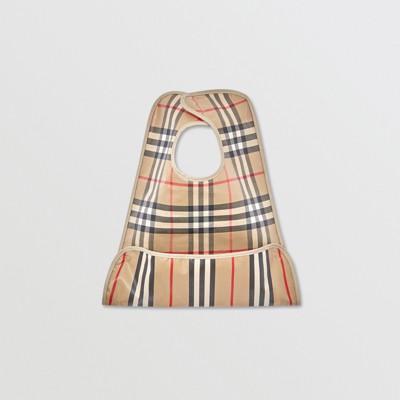 Coated Vintage Check and Icon Stripe Bib