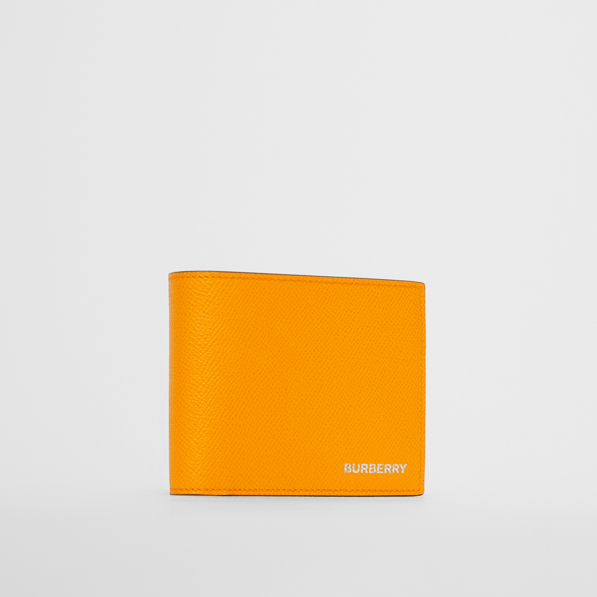 Leather International Bifold Wallet in Bright Orange | Burberry United ...