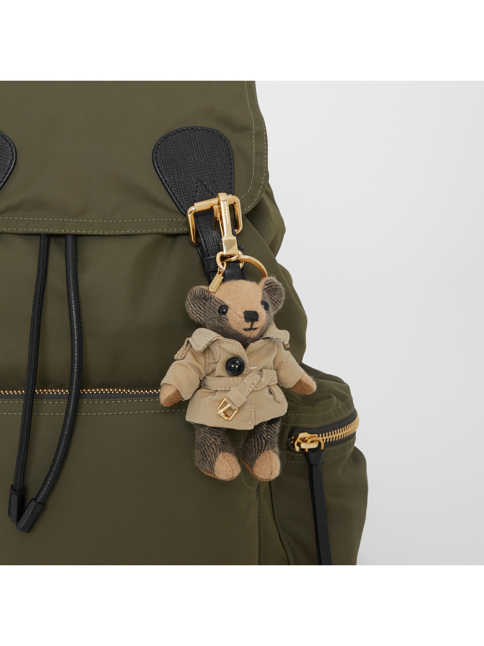 trench 风衣 thomas 泰迪熊吊饰 (驼色) | burberry 博柏利