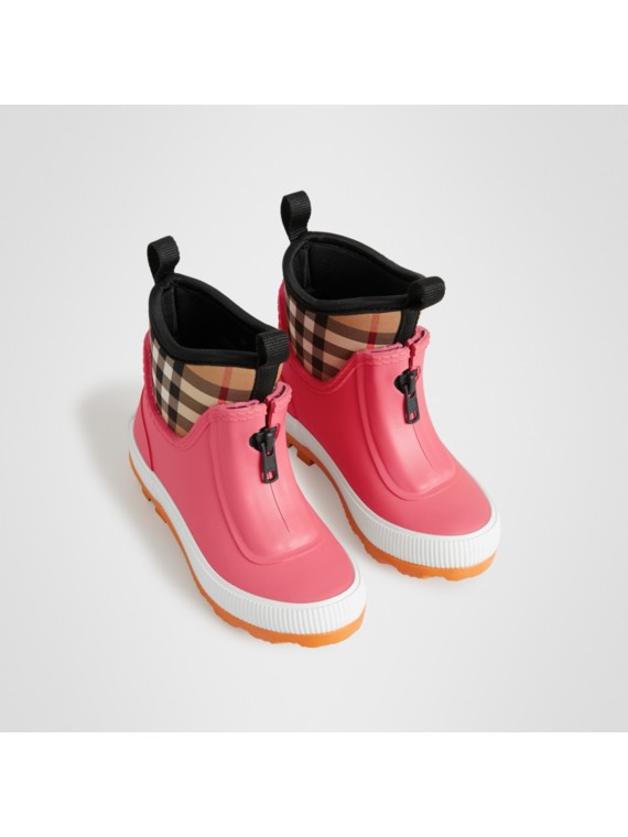 bottes pluie burberry