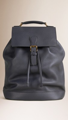 Grainy Leather Backpack