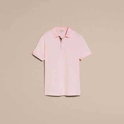 pink burberry polo shirt