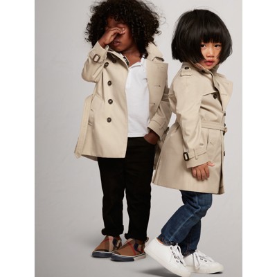 burberry trench coat kids silver