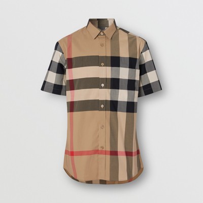 the burberry button up