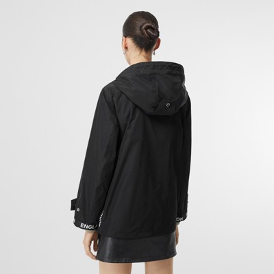 burberry hooded raincoat