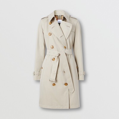 Topstitched Tropical Gabardine Trench 