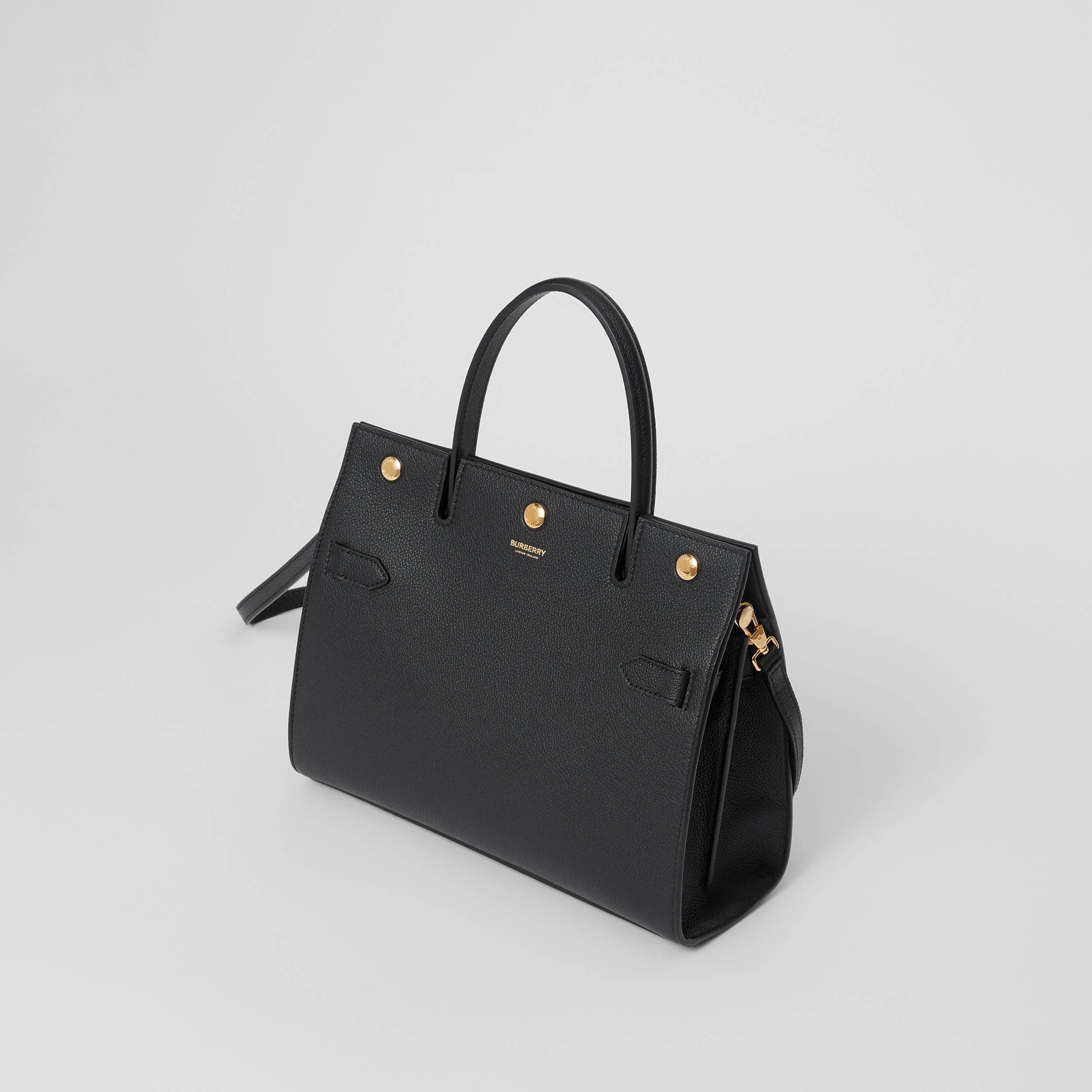 Small Leather Title Bag in Black - Women | Burberry® Official - 4