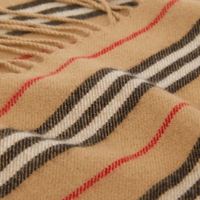 burberry icon stripe cashmere scarf