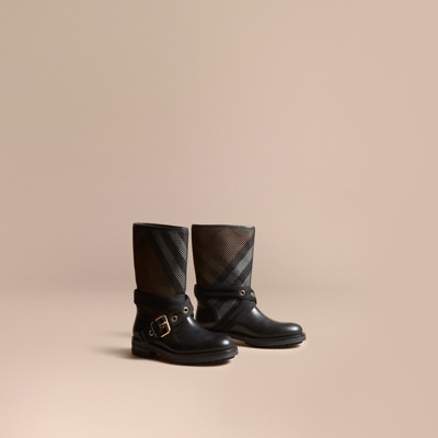 burberry boots black