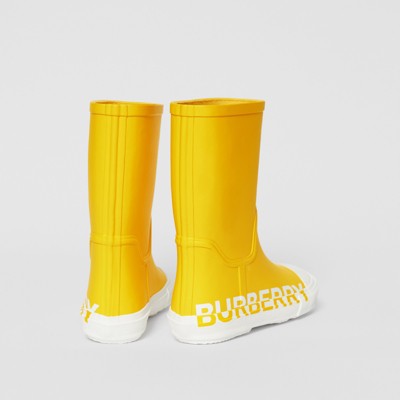 burberry rain boots womens orange