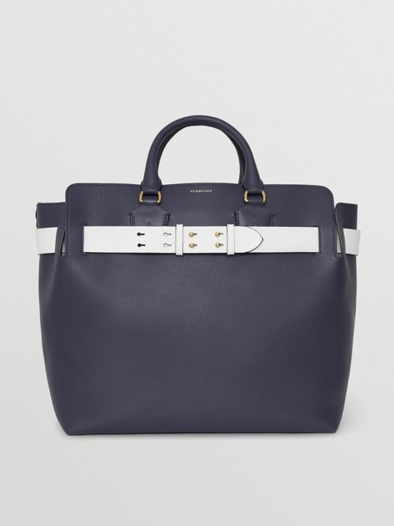 Men S Bags Duffle Briefcases Tote More Burberry The Large Leather Belt Bag In Regency Blue