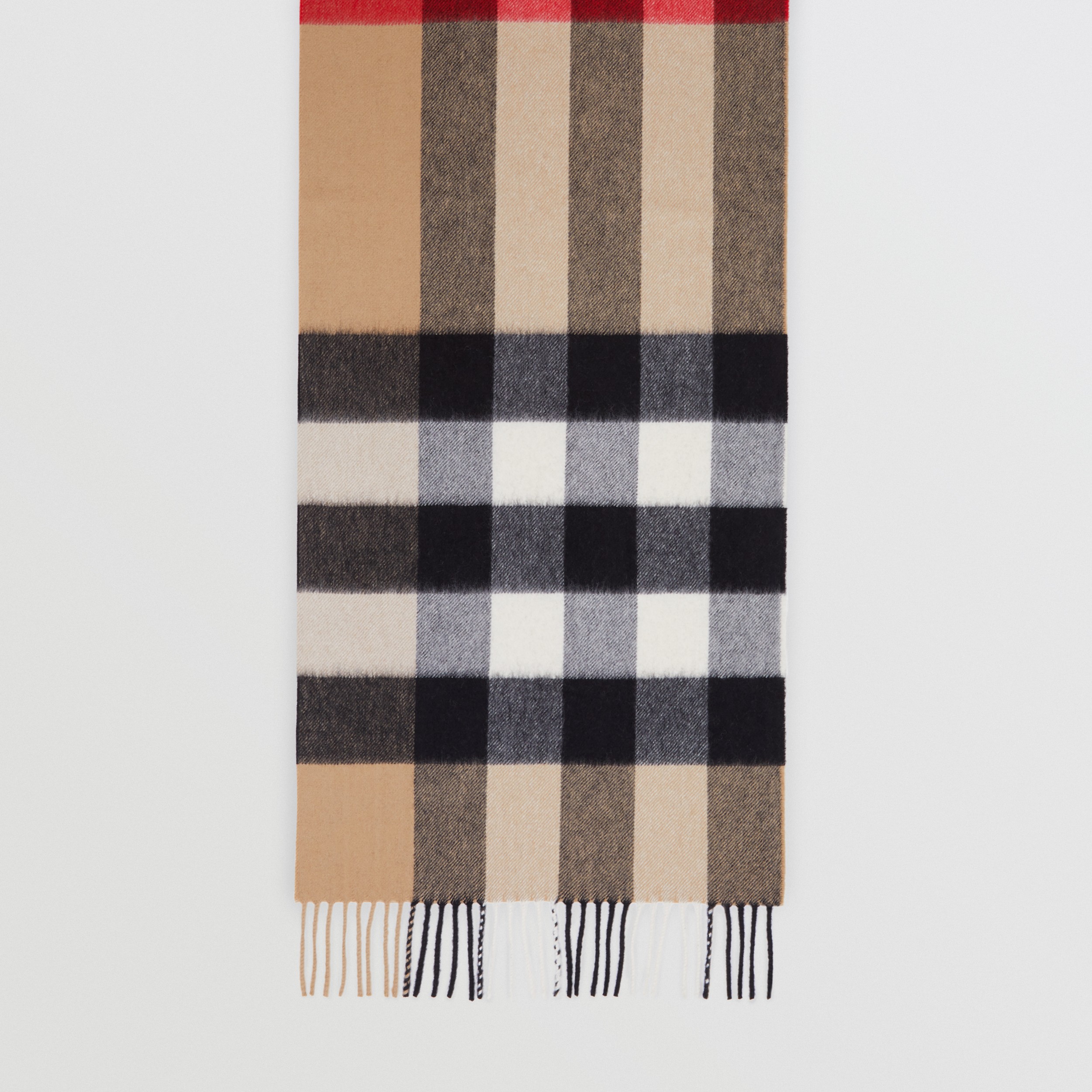 Check Cashmere Scarf in Archive Beige | Burberry® Official - 4